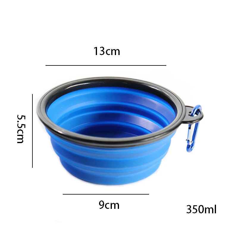 Outdoor Portable Food Container Feeder Dish Bowl