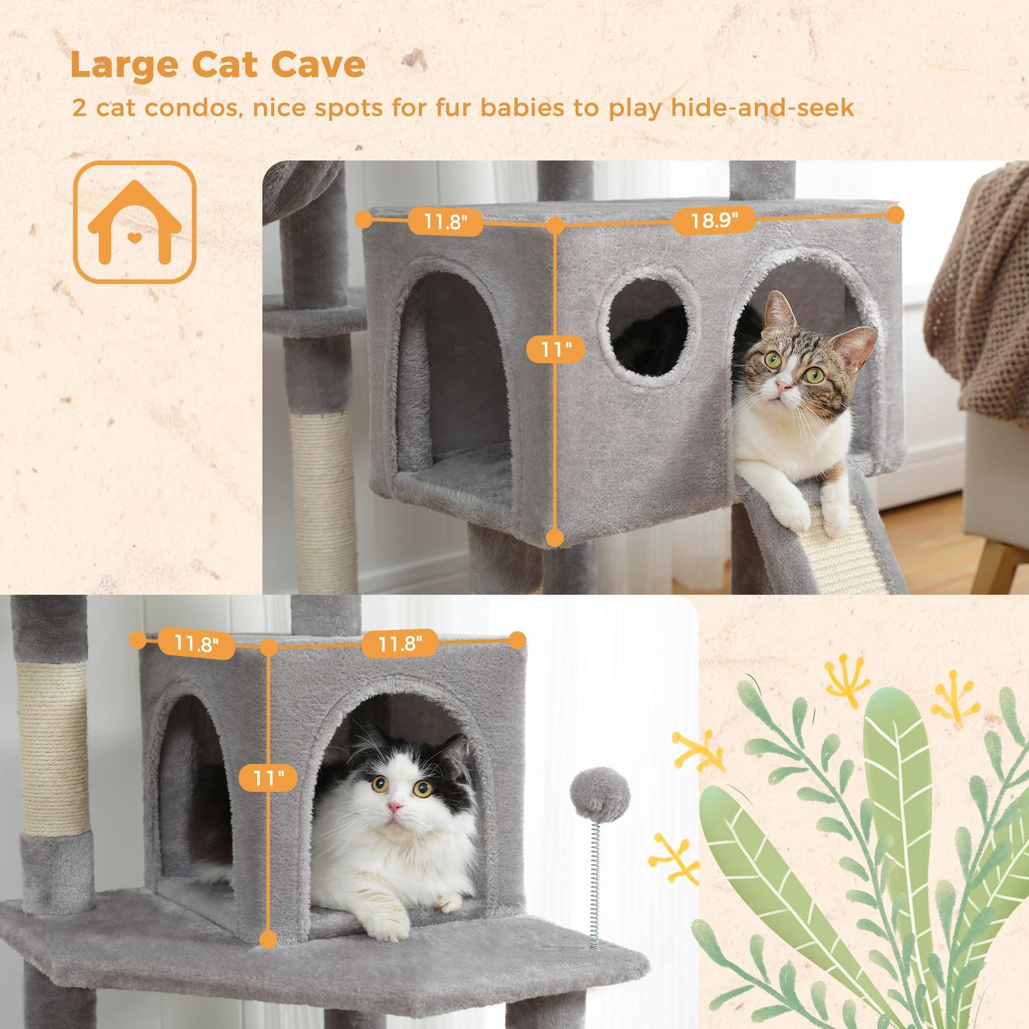 Cat Tree Scratch Toy