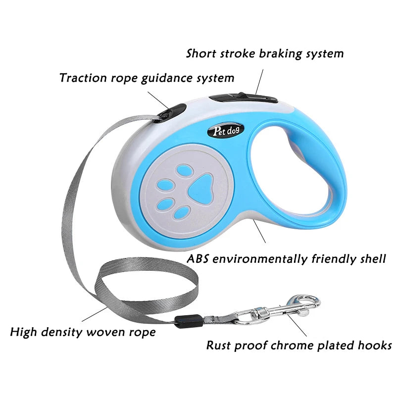 Nylon Dog Leash Automatic Retractable Durable