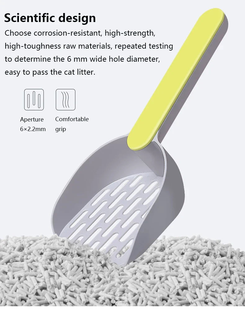 Litter Shovel With Base Self Cleaning