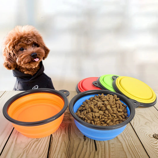 Outdoor Portable Food Container Feeder Dish Bowl