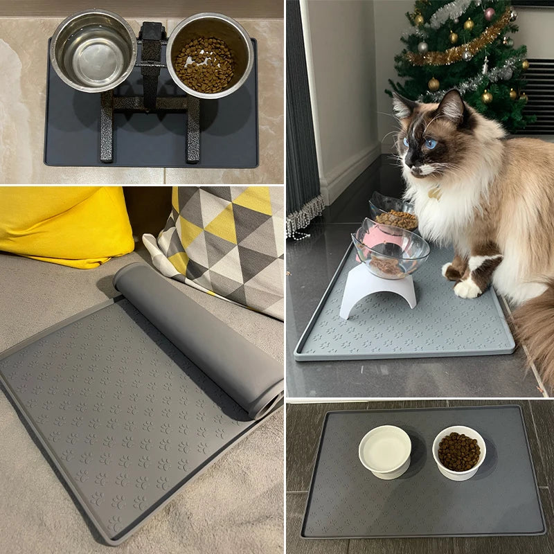 Waterproof Pet Bowl Pad Feeder Mats