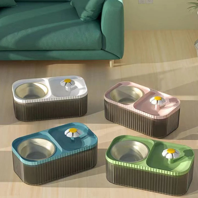 Pet Automatic Drinker Feeding Bowl