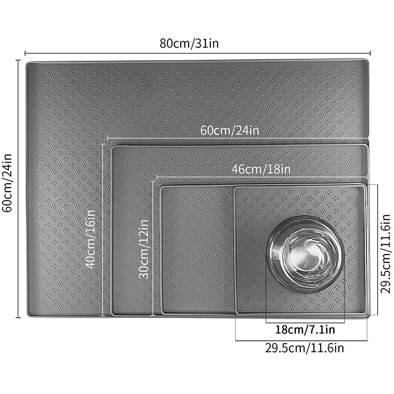 Waterproof Pet Bowl Pad Feeder Mats