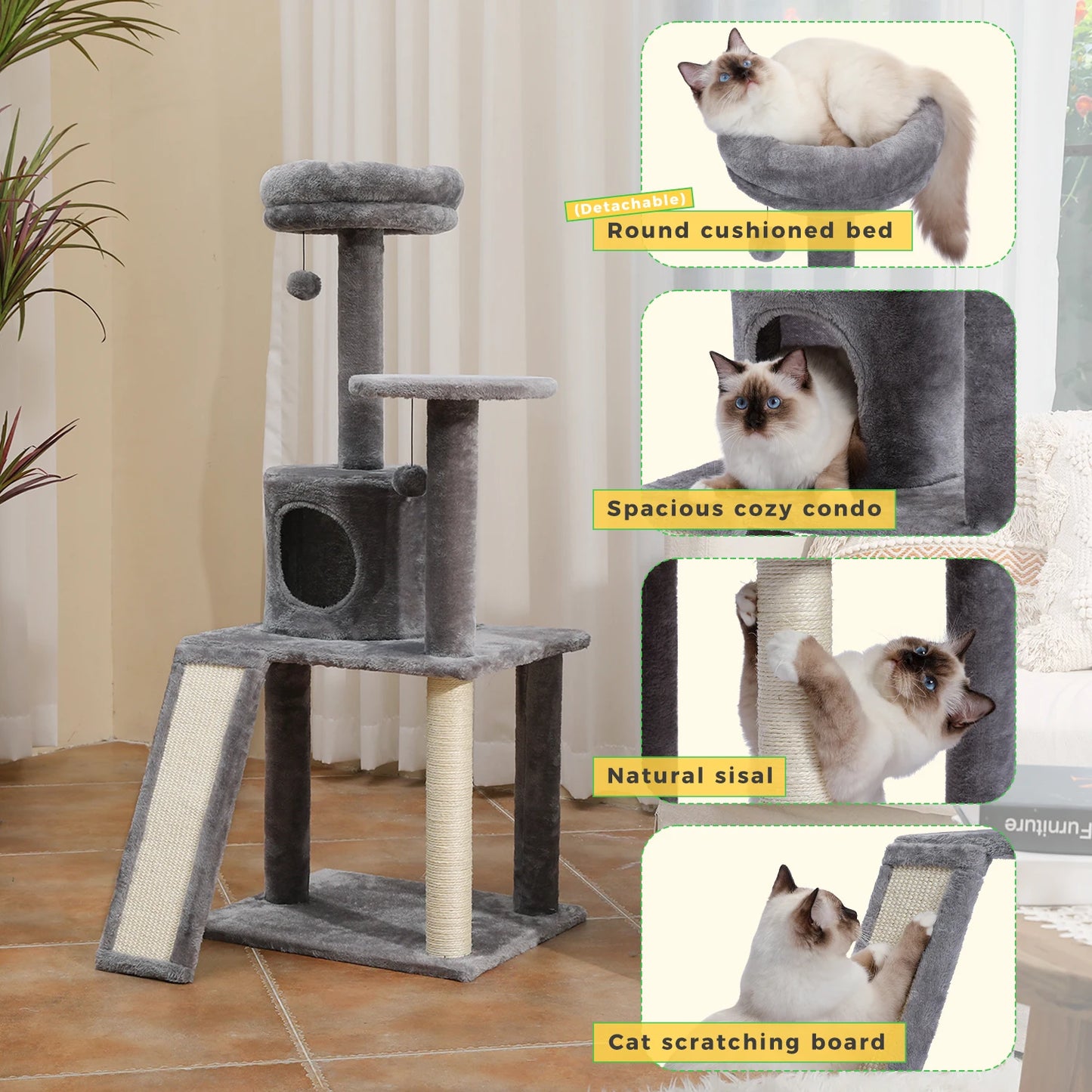 Cat Tree Scratch Toy