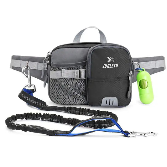 Hands Free Leash with Adjustable Waist Bag