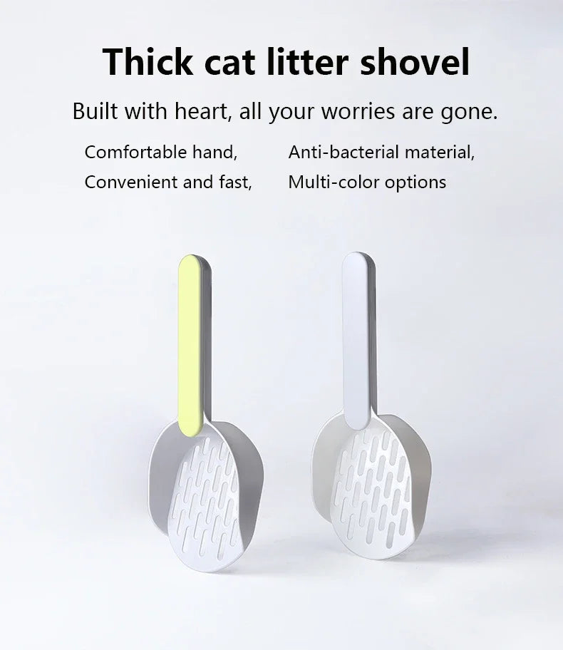 Litter Shovel With Base Self Cleaning