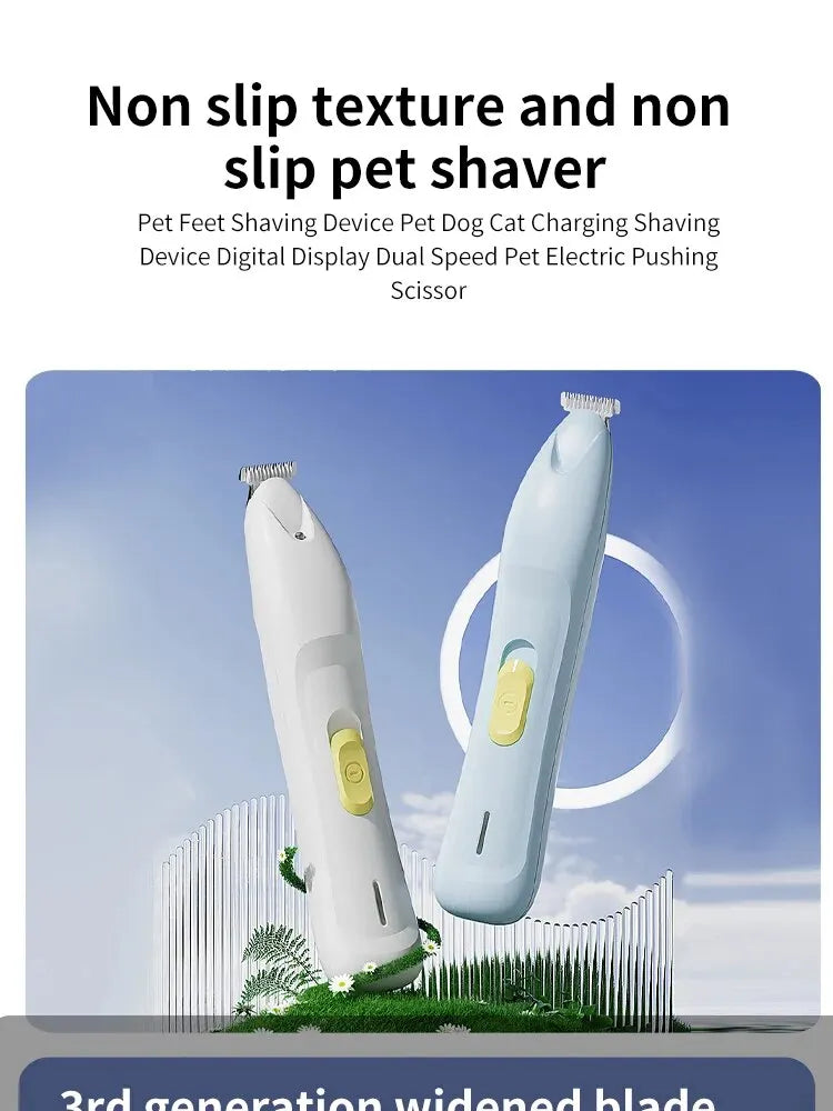 Pet Electric Push Clippers with Led Lights