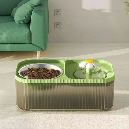 Pet Automatic Drinker Feeding Bowl