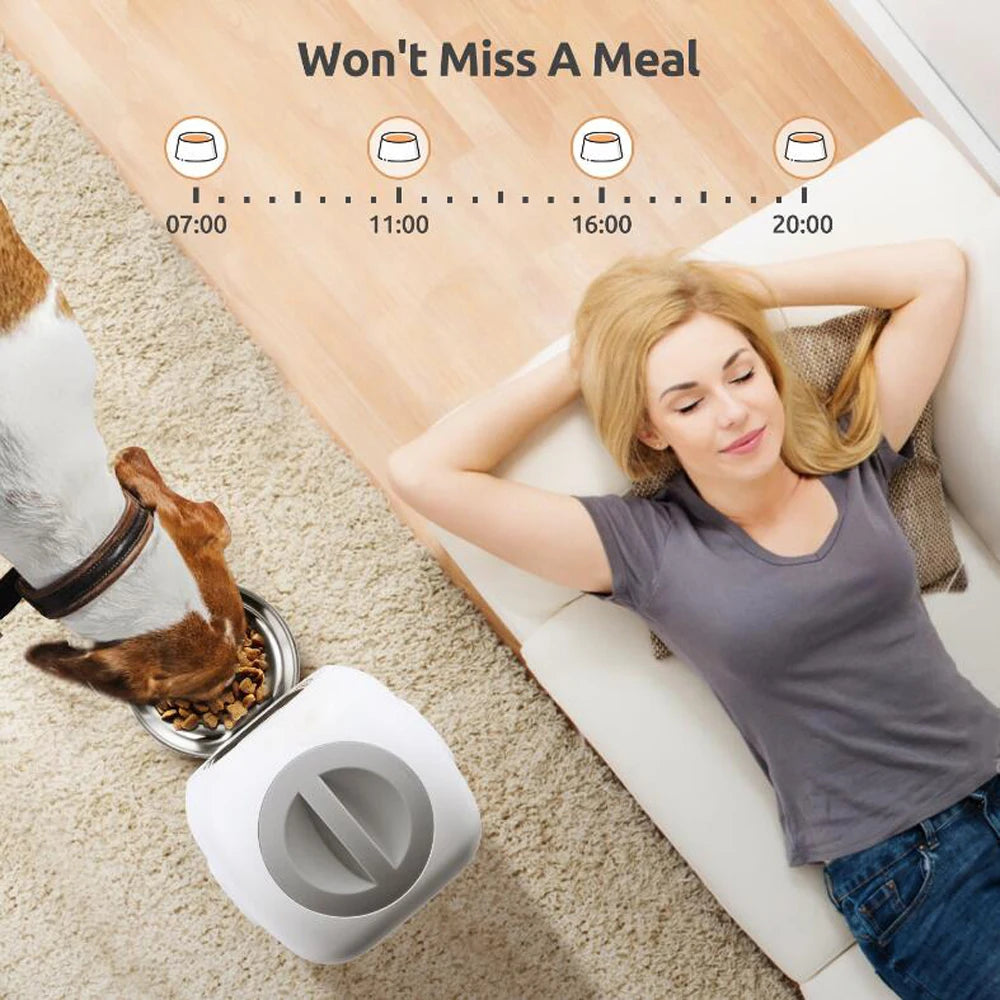 Automatic Pet Feeder with WiFi Smart Swirl With Voice Recorder