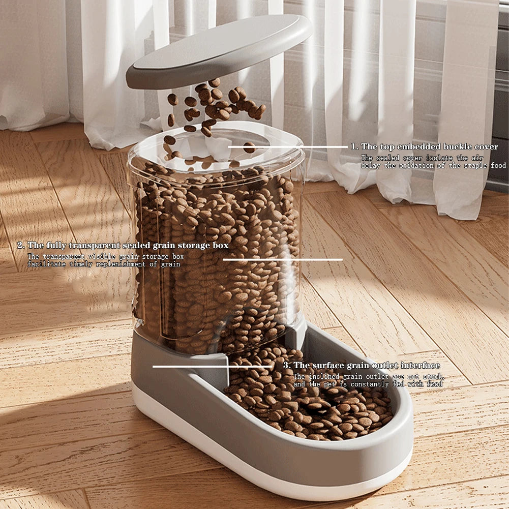 Transparent Visible Pet Feeding Watering Supplies