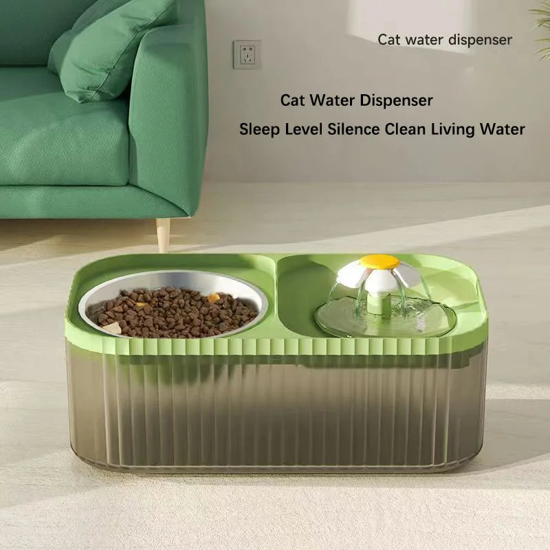 Pet Automatic Drinker Feeding Bowl