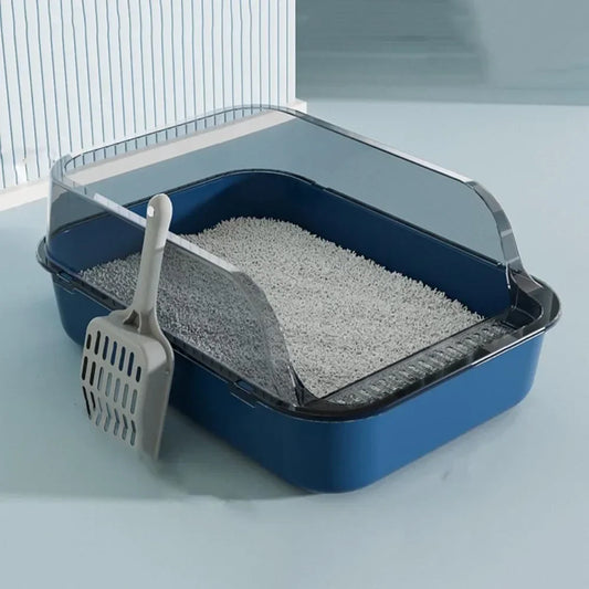 Thickening Sandbox Cat Litter Box Semi-enclosed High Side Splash proof